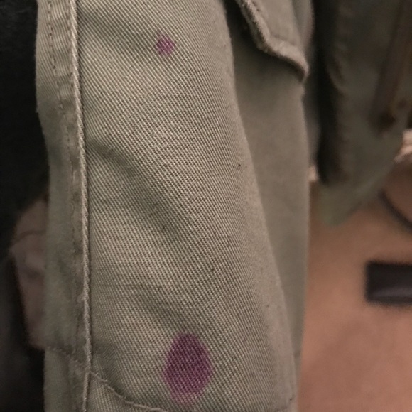 Army field jacket with 💯 % Leather sleeves 🔥🔥🔥 - Picture 7 of 8